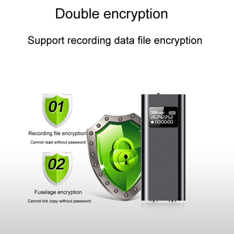 Grabadora de voz inteligente Q25 con pantalla HD Cancelación de ruido Clip trasero Reportero de voz, 4GB, 8GB, 16GB, 32GB