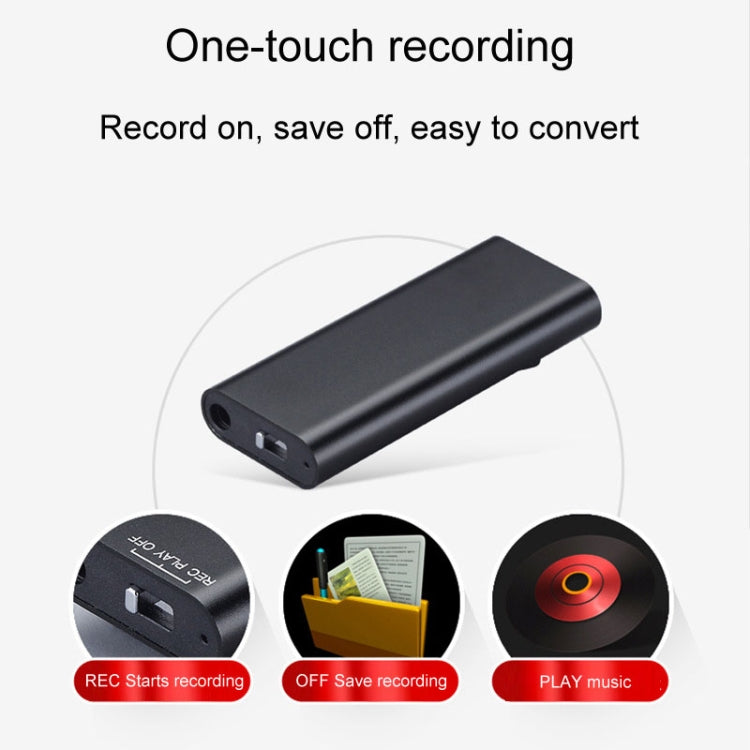 Grabadora de voz inteligente Q25 con pantalla HD Cancelación de ruido Clip trasero Reportero de voz, 4GB, 8GB, 16GB, 32GB