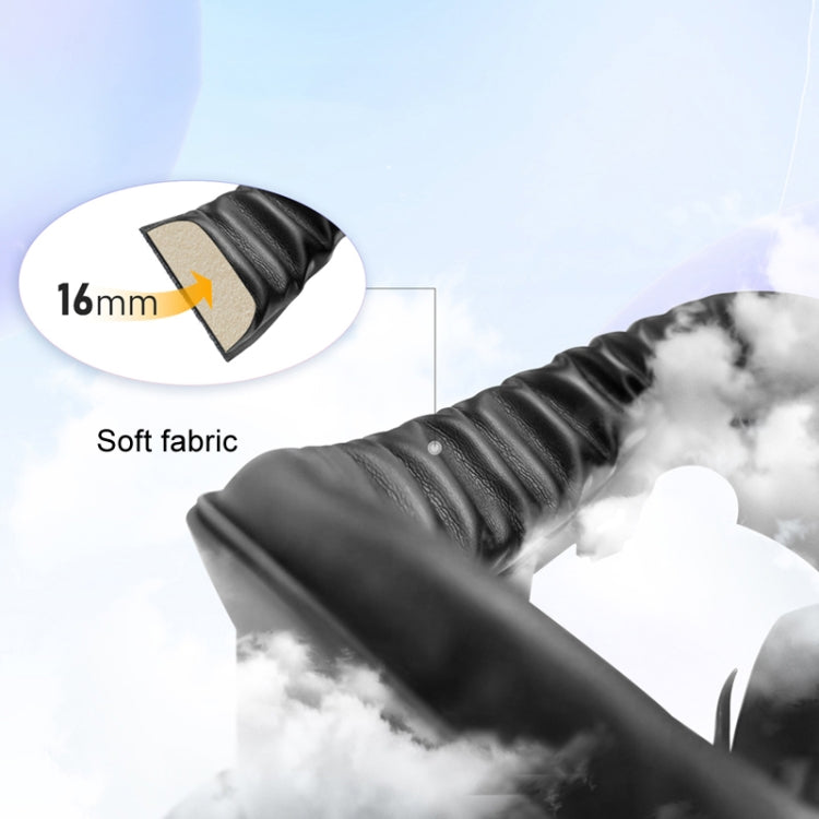 AMVR Q3FC1 para máscara Meta Quest3, material de cuero transpirable de seda de hielo