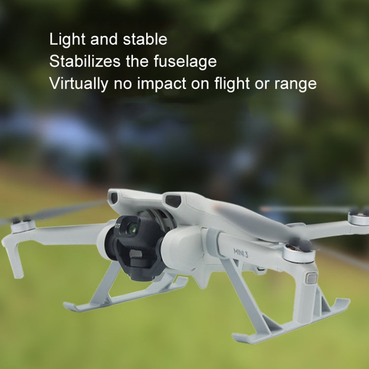 Para DJI Mini 3 / Mini 3 Pro 1 par de cubierta protectora de hélice de tren de aterrizaje con soporte de aumento de altura, For DJI Mini 3 / Mini 3 Pro