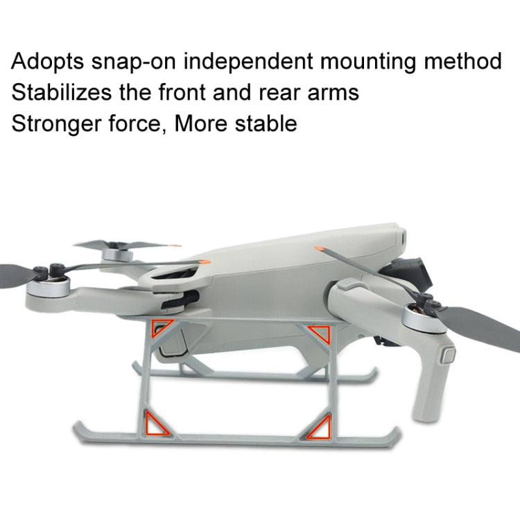 Para DJI Mini 3 / Mini 3 Pro 1 par de cubierta protectora de hélice de tren de aterrizaje con soporte de aumento de altura, For DJI Mini 3 / Mini 3 Pro