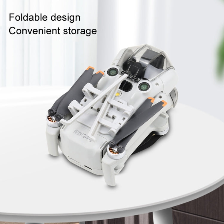 Para DJI Mini 4 Pro Base de tren de aterrizaje Protector de cardán soporte de refuerzo plegable, For DJI Mini 4 Pro