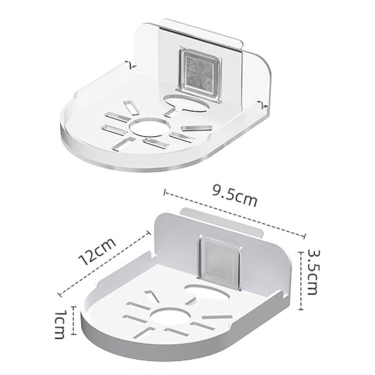 Soporte de cámara montado en la pared sin rastro estante de enrutador de vigilancia sin perforaciones para el hogar, Transparent