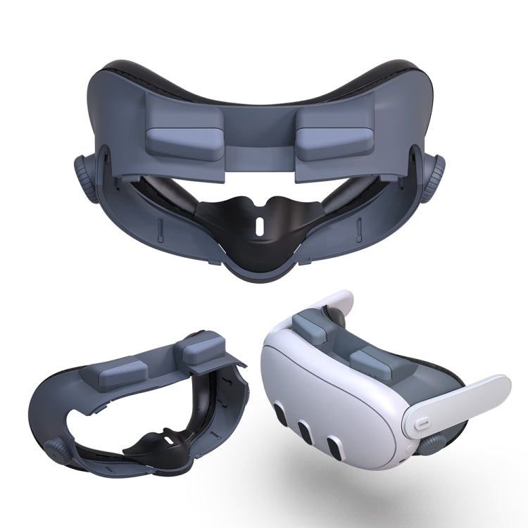 Para Meta Quest 3 máscara de ojos de repuesto ajustable VR Blackout juego de máscara facial de repuesto suave, Without Fan