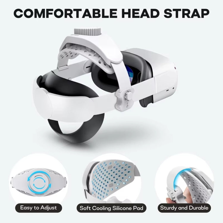 Accesorios de diadema retráctil ajustable para gafas de realidad virtual DEVASO para Meta Quest 3 / Meta Quest 2 / Meta Quest Pro / Pico 4 / Pico 4 Pro, For Meta Quest 3 / Meta Quest 2 / Meta Quest Pro / Pico 4 / Pico 4 Pro