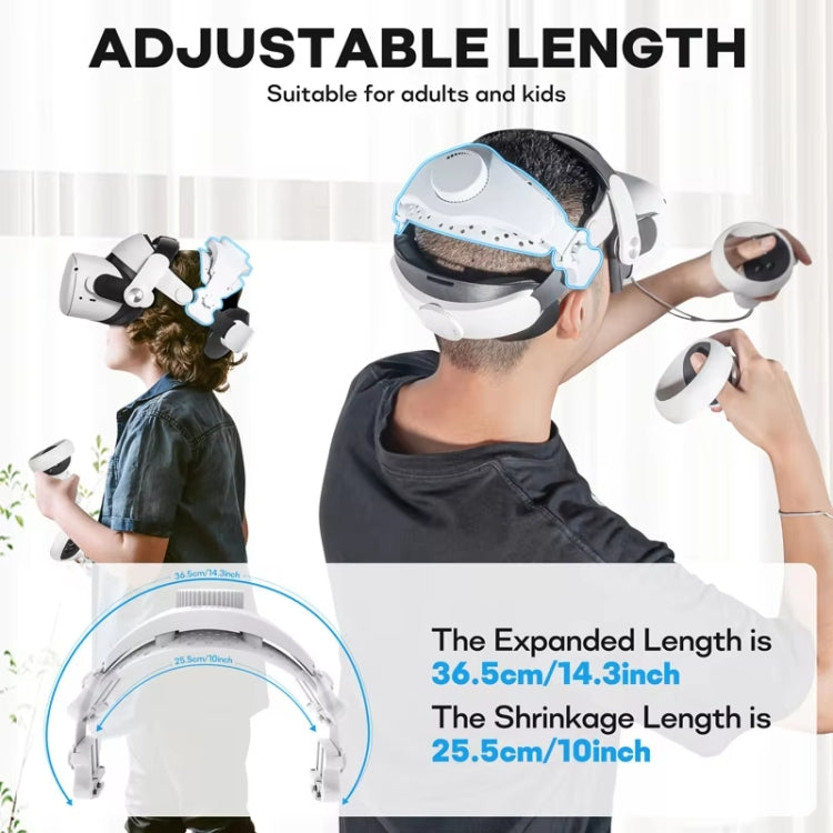 Accesorios de diadema retráctil ajustable para gafas de realidad virtual DEVASO para Meta Quest 3 / Meta Quest 2 / Meta Quest Pro / Pico 4 / Pico 4 Pro, For Meta Quest 3 / Meta Quest 2 / Meta Quest Pro / Pico 4 / Pico 4 Pro
