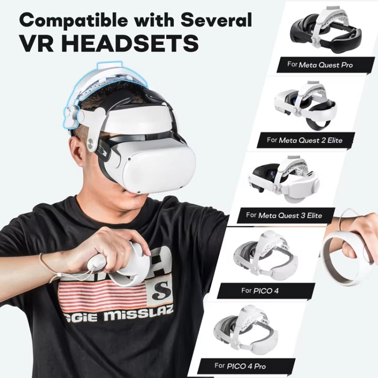 Accesorios de diadema retráctil ajustable para gafas de realidad virtual DEVASO para Meta Quest 3 / Meta Quest 2 / Meta Quest Pro / Pico 4 / Pico 4 Pro, For Meta Quest 3 / Meta Quest 2 / Meta Quest Pro / Pico 4 / Pico 4 Pro