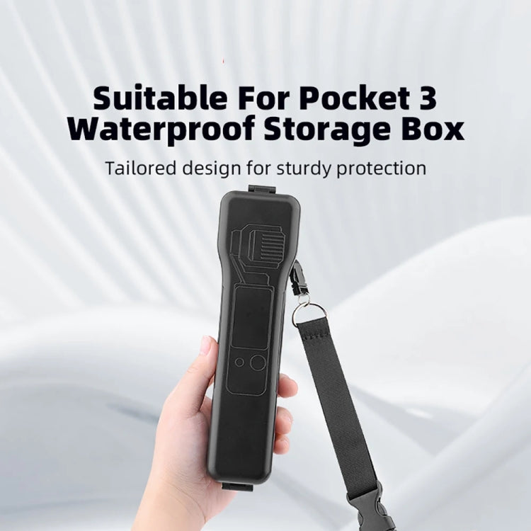 Para DJI OSMO POCKET 3 BRDRC Caja de almacenamiento impermeable Carcasa protectora con cordón, BRDRC