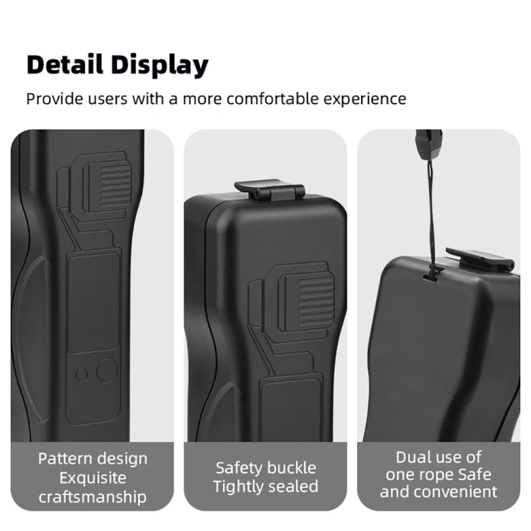 Para DJI OSMO POCKET 3 BRDRC Caja de almacenamiento impermeable Carcasa protectora con cordón, BRDRC