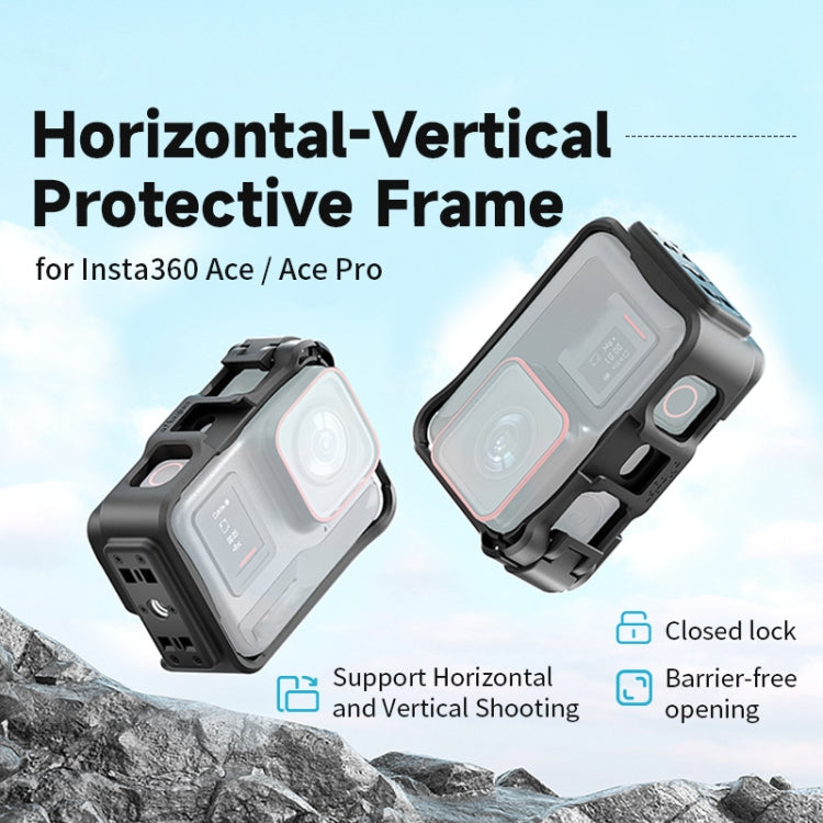 Para Insta360 Ace / Ace Pro aMagisn Rabbit Cage Border accesorios para cámaras deportivas, ABS