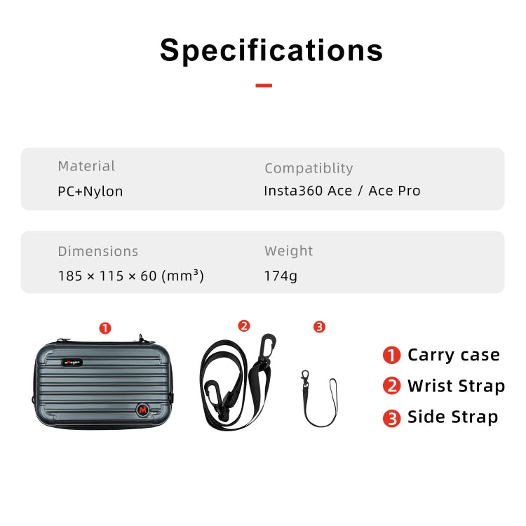Bolsa organizadora pequeña aMagisn para Insta360 Ace / Ace Pro, accesorios protectores para cámara deportiva, For Insta360 Ace / Ace Pro