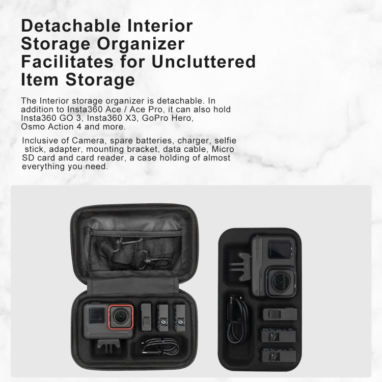 Bolsa organizadora pequeña aMagisn para Insta360 Ace / Ace Pro, accesorios protectores para cámara deportiva, For Insta360 Ace / Ace Pro