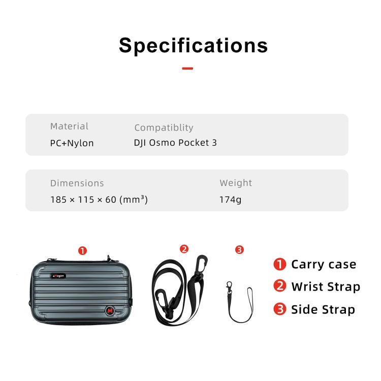 Bolsa organizadora pequeña aMagisn para DJI Osmo Pocket 3, accesorios protectores para cámara deportiva, For DJI Osmo Pocket 3