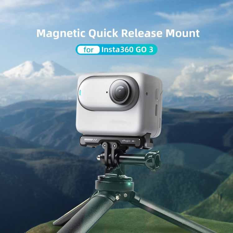 Para Insta360 GO 3 aMagisn magnético desmontaje rápido soporte de asiento inferior accesorios de cámara deportiva