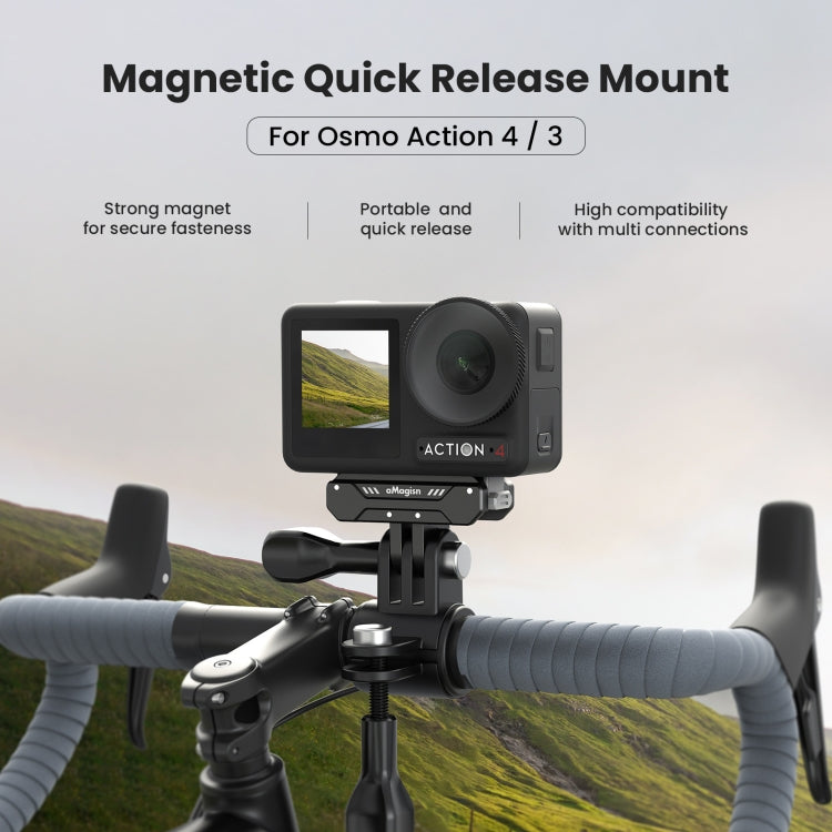 Para DJI Osmo Action 4/3 aMagisn Accesorios magnéticos de cámara de movimiento de desmontaje rápido, AA09