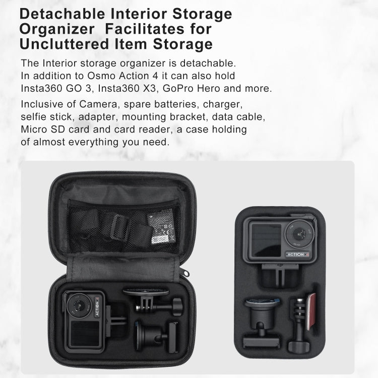 Para DJI Osmo Action 4/3 aMagisn pequeña bolsa organizadora accesorios protectores para cámaras deportivas, For DJI Osmo Action 4 / 3