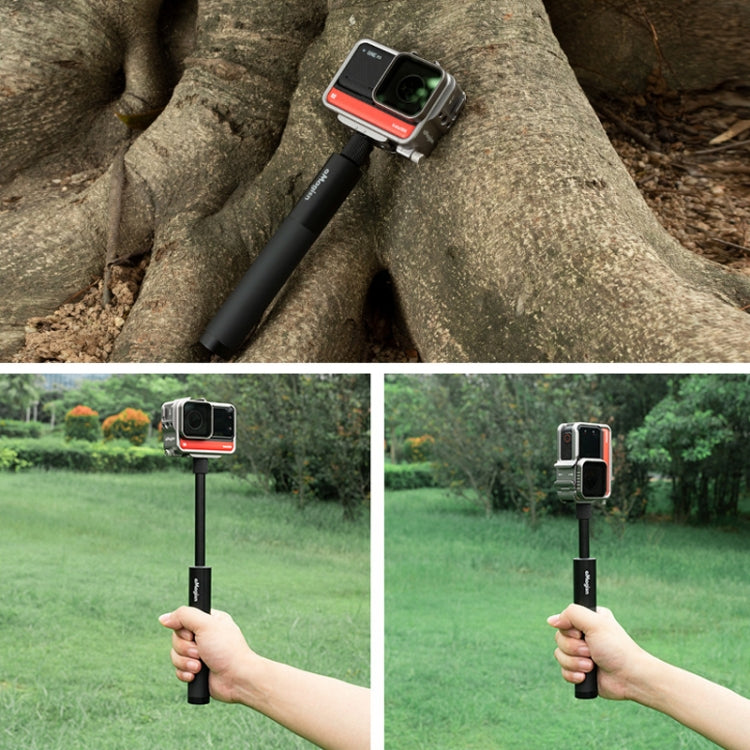 aMagisn 70cm Invisible Straight Pull Selfie Stick Accesorios para cámaras deportivas, Single Rod, Rod+1/4 Turn 3 Jaw+Screw, Rod+1/4 Turn 3 Jaw+Screw+Phone Clip