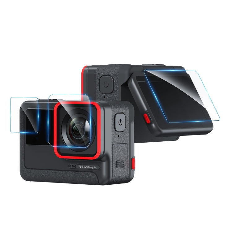 Para Insta360 ACE aMagisn película templada pegatinas protectoras accesorios para cámaras deportivas, 3 In 1, 6 In 1