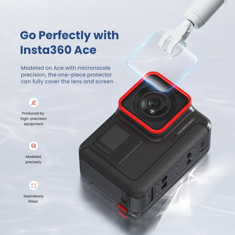 Para Insta360 ACE aMagisn película templada pegatinas protectoras accesorios para cámaras deportivas, 3 In 1, 6 In 1