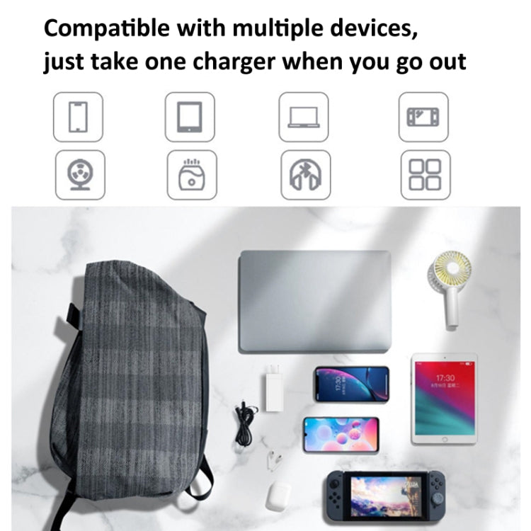 Para DJI Mavic Series LKTOP 65W GaN Cargador Adaptador de CA con puerto USB-C y USB-A, US Plug