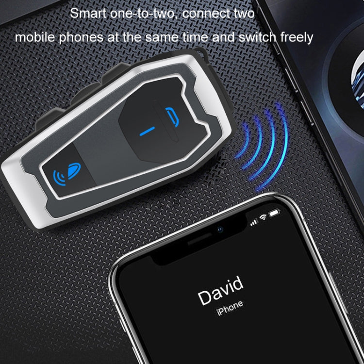 Casco de motocicleta Bluetooth 5.0 Auriculares estéreo de música para ciclismo, V10