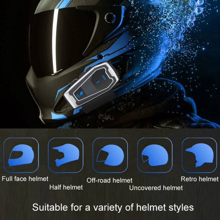 Casco de motocicleta Bluetooth 5.0 Auriculares estéreo de música para ciclismo, V10