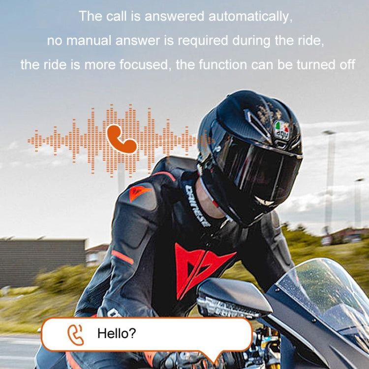 Casco de motocicleta Bluetooth 5.0 Auriculares estéreo de música para ciclismo, V10