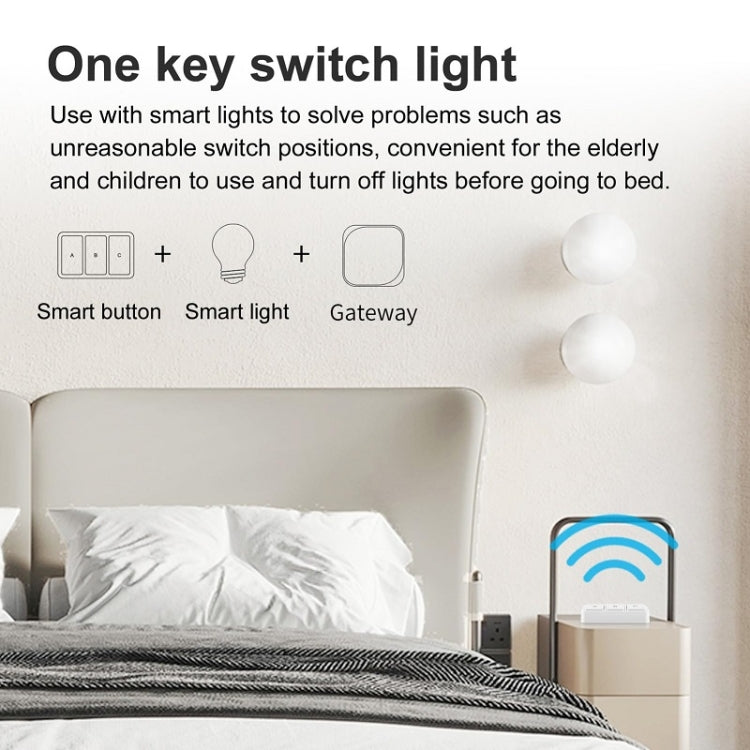 Interruptor inteligente inalámbrico situacional Zigbee Tuya Smart de 3 teclas, YSB33