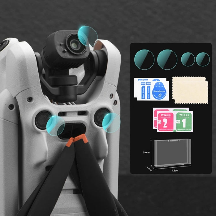 Para DJI Mini 4 Pro Sensor / Protector antirrayas de película templada de lente, 1 Set, 2 Sets