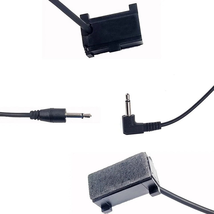 Micrófono externo de calidad de sonido HD con navegación GPS para coche de 3 m, Straight Plug, Bent Plug