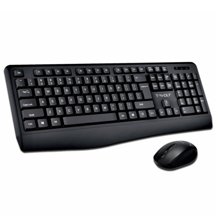 T-WOLF TF-100 2.4G Bluetooth Laptop Office Juego de teclado y mouse inalámbricos, TF-100(Black)