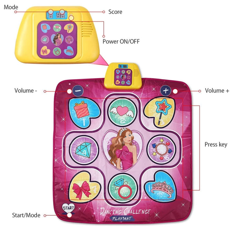 Alfombra de baile musical para niños, almohadilla de juego de baile de música electrónica, caja de música, Juguetes