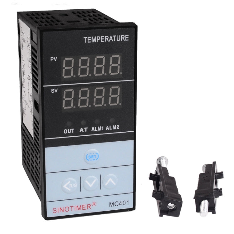 SINOTIMER MC401 Entrada universal Caja corta PID Controlador de temperatura inteligente Medidor Calefacción Refrigeración Relé SSR Salida de estado sólido, MC401