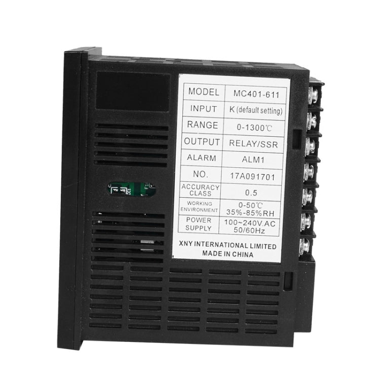 SINOTIMER MC401 Entrada universal Caja corta PID Controlador de temperatura inteligente Medidor Calefacción Refrigeración Relé SSR Salida de estado sólido, MC401
