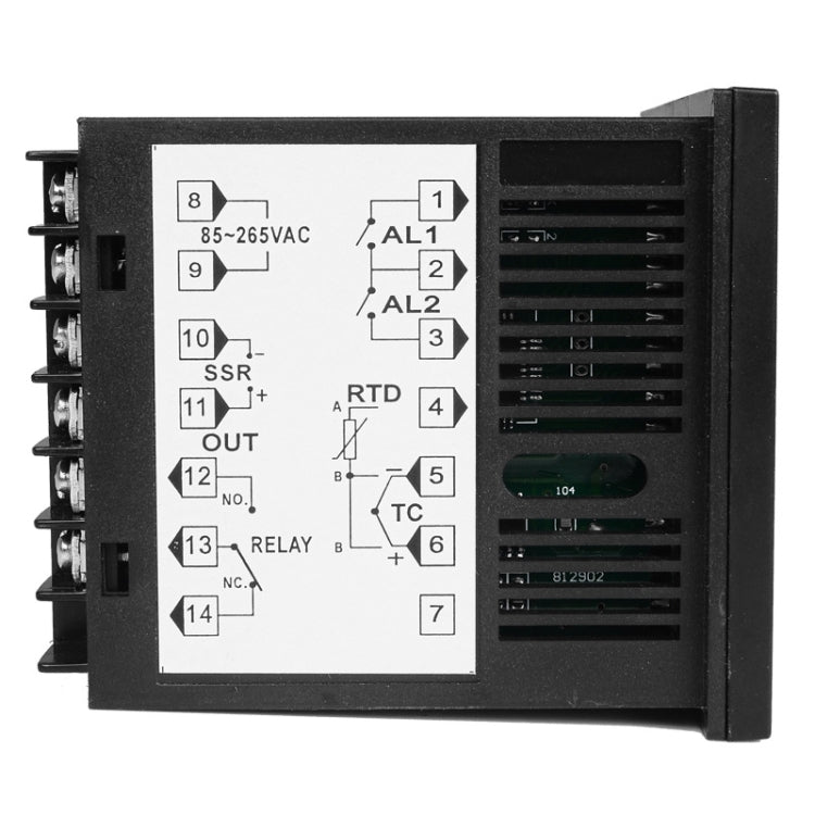 SINOTIMER MC701 Entrada universal Caja corta PID Controlador de temperatura inteligente Medidor Calefacción Refrigeración Relé SSR Salida de estado sólido, MC701