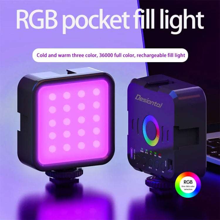 Luz de relleno en vivo Luz de bolsillo pequeña portátil Foto ambiental Iluminación de fotografía portátil, W70