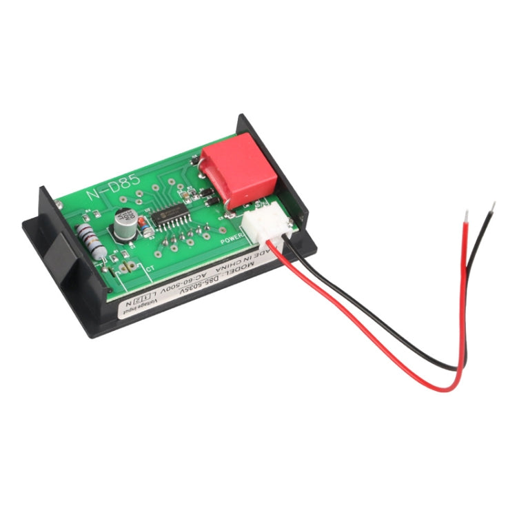 SINOTIMER D85-5035V Medidor de monitoreo de voltímetro digital de CA monofásico de panel pequeño, D85-5035V