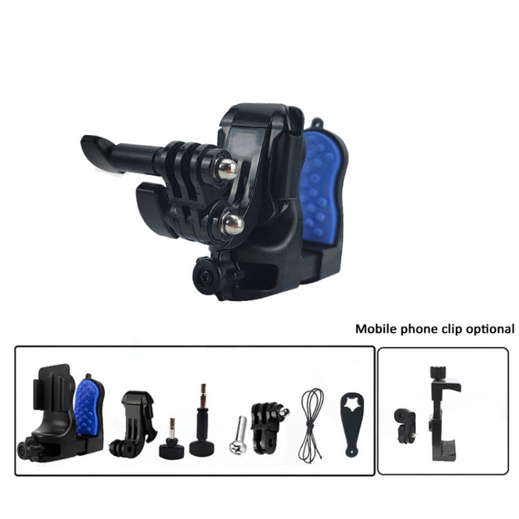 Soporte de abrazadera de barbilla para casco de motocicleta para cámaras GoPro Hero Series DJI Osmo Action, SJCAM, Set 1, Set 2