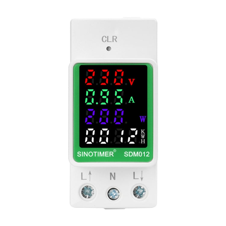 SINOTIMER Carril DIN AC Pantalla digital Voltaje actual Potencia Electricidad Probador multifunción, SDM012-2, SDM012-1, SDM012-RS485