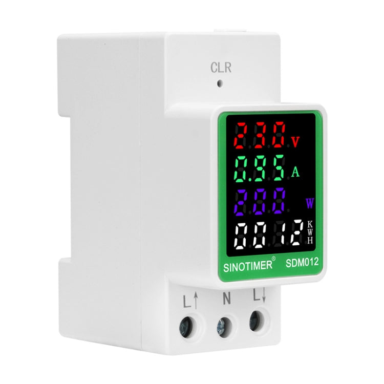 SINOTIMER Carril DIN AC Pantalla digital Voltaje actual Potencia Electricidad Probador multifunción, SDM012-2, SDM012-1, SDM012-RS485