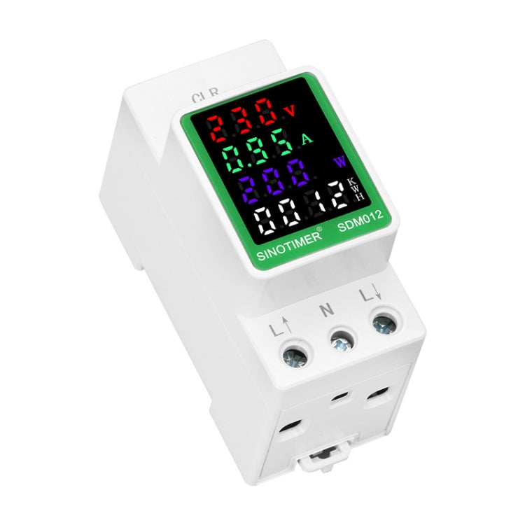 SINOTIMER Carril DIN AC Pantalla digital Voltaje actual Potencia Electricidad Probador multifunción, SDM012-2, SDM012-1, SDM012-RS485
