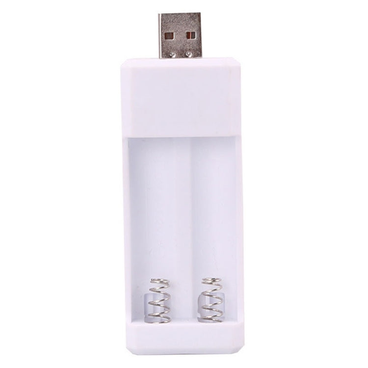 Cargador de batería recargable USB AA / AAA con 2 ranuras insertadas directamente, USB 2 Slots