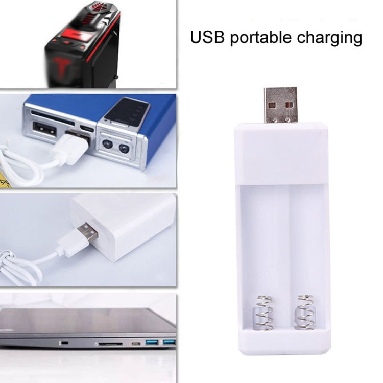 Cargador de batería recargable USB AA / AAA con 2 ranuras insertadas directamente, USB 2 Slots