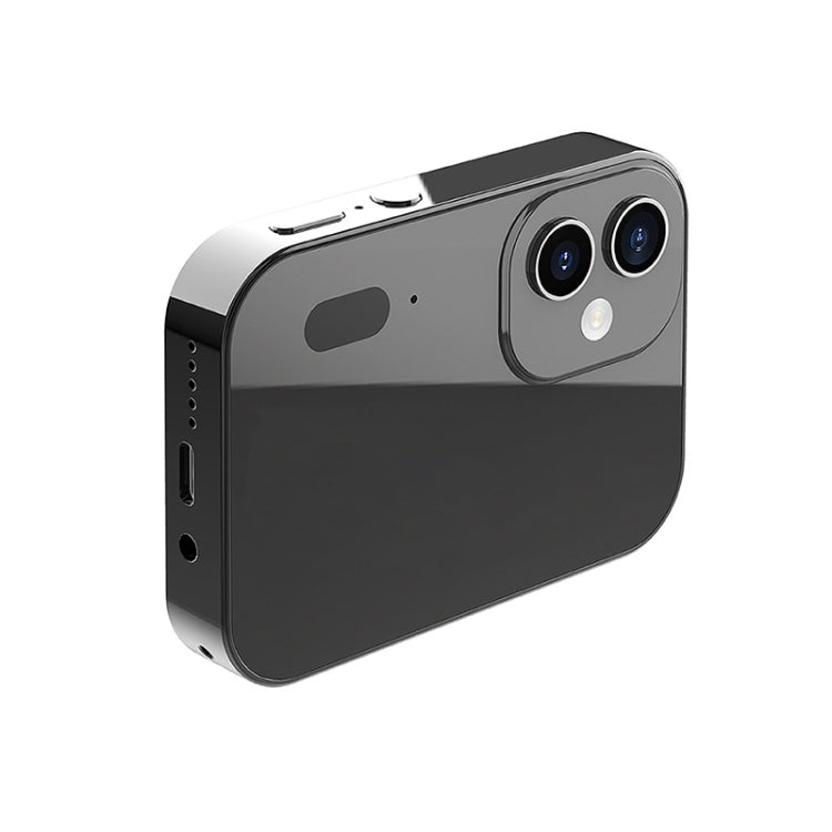 D6 CCD HD Cámara digital Película Música Cámara inteligente Pantalla táctil Tarjeta de estudiante Grabadora de video, sin memoria, D6 Black, D6 White