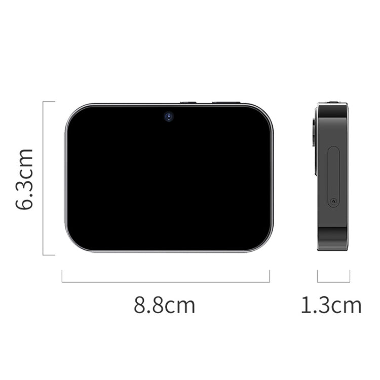 D6 CCD HD Cámara digital Película Música Cámara inteligente Pantalla táctil Tarjeta de estudiante Grabadora de video, sin memoria, D6 Black, D6 White