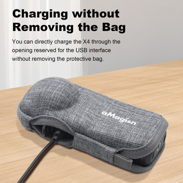 Para Insta360 X4 aMagisn Bolsa de almacenamiento Estuche de transporte antiarañazos, Body Bag