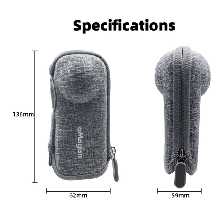 Para Insta360 X4 aMagisn Bolsa de almacenamiento Estuche de transporte antiarañazos, Body Bag