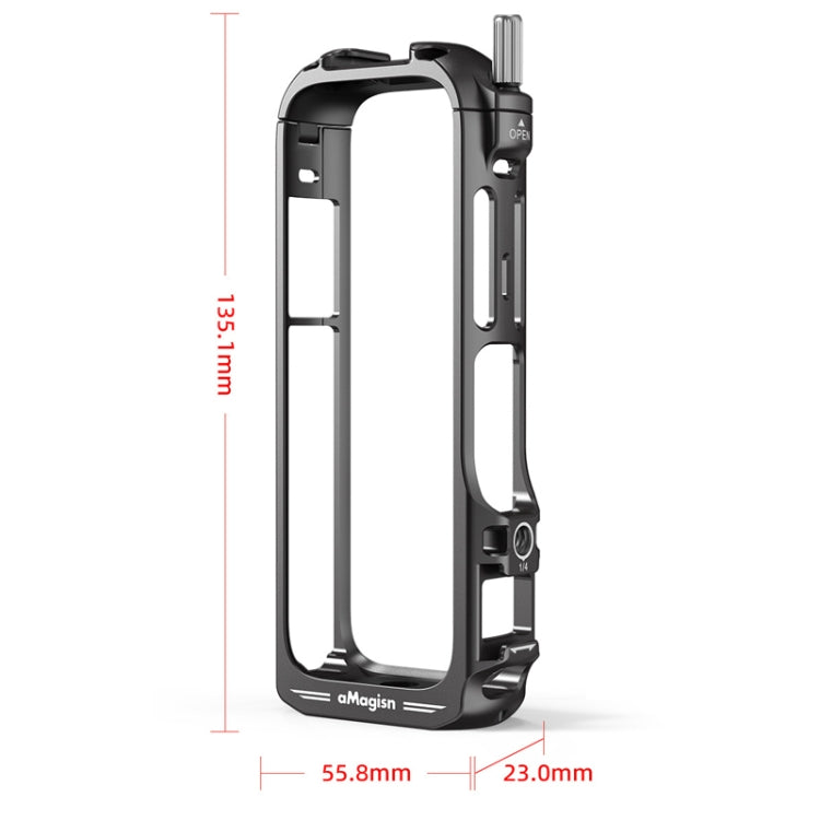 Para Insta360 X4 aMagisn Marco de carcasa protectora de metal Versión de liberación rápida, Quick Release Version