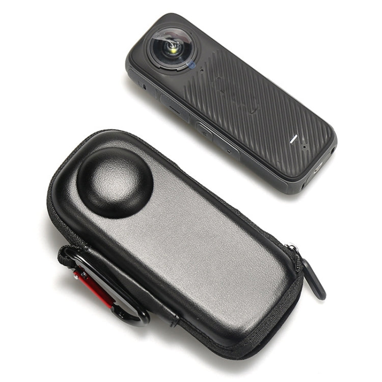 Para Insta360 X4 Mini estuche de almacenamiento bolso de PU Protector de cámara deportiva con gancho, Style 1