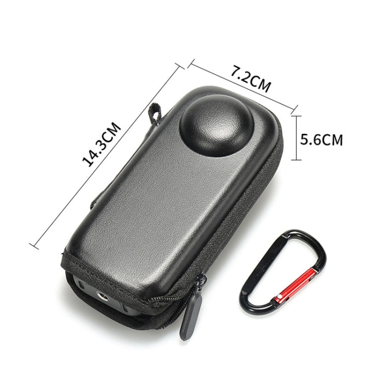 Para Insta360 X4 Mini estuche de almacenamiento bolso de PU Protector de cámara deportiva con gancho, Style 1